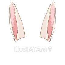 ケモ耳（ウサギ・白）