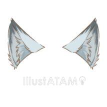 ケモ耳（オオカミ）