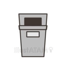 ゴミ箱（灰色・業務用）