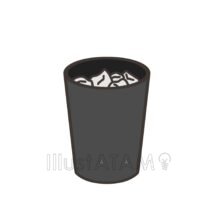 ゴミ箱（紙屑入り）
