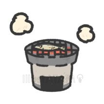 サンマの七輪焼き