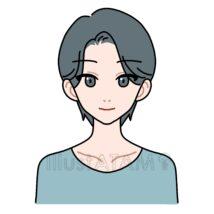ショートヘアのきれいな女性