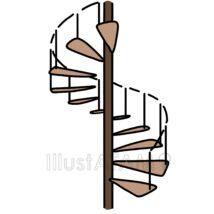 シンプルでおしゃれな螺旋階段