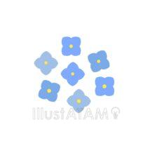 シンプルで簡単なあじさい