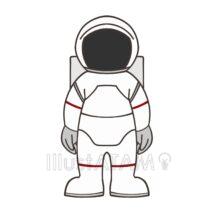 シンプルで簡単な宇宙飛行士