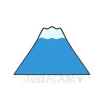 シンプルで簡単な富士山