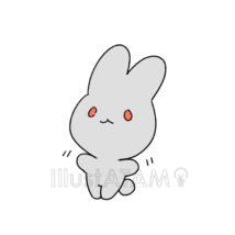シンプルなうさぎのキャラクター