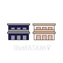 シンプルなアパート