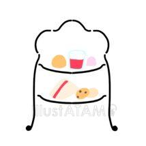 シンプルなアフタヌーンティー