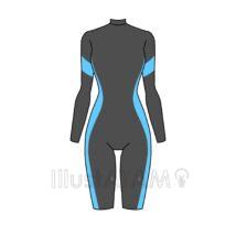 シンプルなウェットスーツ