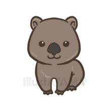 シンプルなウォンバット