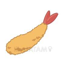 シンプルなエビフライ