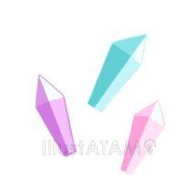 シンプルなクリスタル（3色）