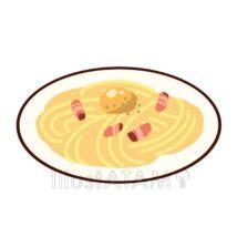 シンプルなスパゲティ（カルボナーラ）