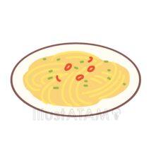 シンプルなスパゲティ（ペペロンチーノ）