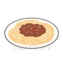 シンプルなスパゲティ（ミートソース）