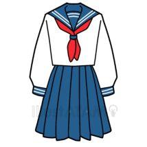 シンプルなセーラー服