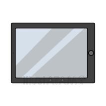 シンプルなタブレット端末