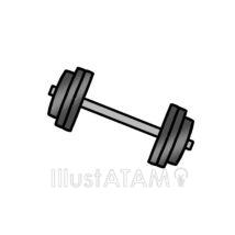 シンプルなダンベル（黒色）