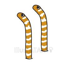 シンプルなチンアナゴ（シマシマ模様）