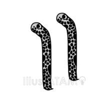 シンプルなチンアナゴ（ブツブツ模様）