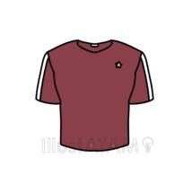 シンプルなトレーニングウェア（赤色）