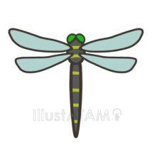 シンプルなトンボ（黒色）