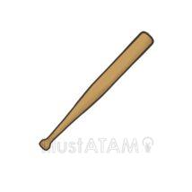 シンプルなバット（木製）