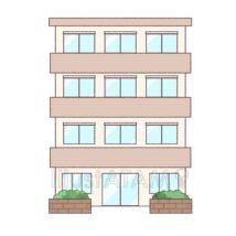 シンプルなマンション