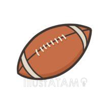 シンプルなラグビーボール