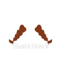 シンプルな三つ編み