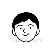 シンプルな似顔絵（お父さん）