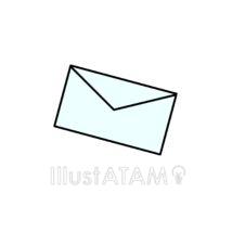 シンプルな封筒（白色）
