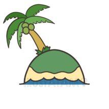 シンプルな島