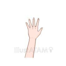 シンプルな左手