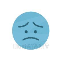 シンプルな悲しい顔