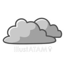 シンプルな曇り空
