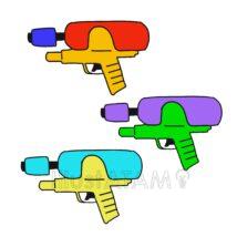 シンプルな水鉄砲