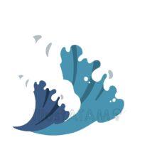 シンプルな海の波