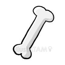 シンプルな犬の骨