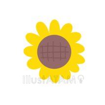 シンプルな簡単なひまわり