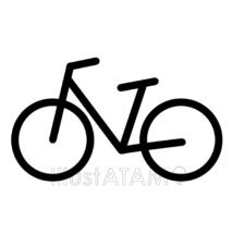 シンプルな自転車