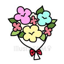 シンプルな花束