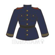 シンプルな軍服（紺色）