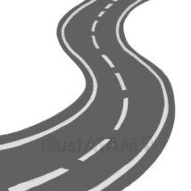 シンプルな道路
