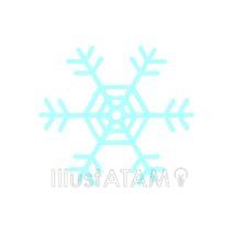 シンプルな雪の結晶