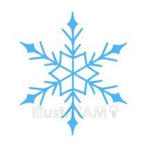 シンプルな雪の結晶