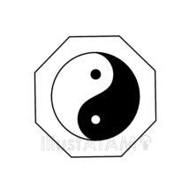 シンプルな風水 (白黒)