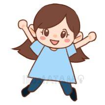 ジャンプする女の子