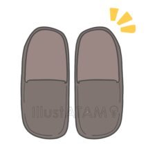 スリッパを揃える